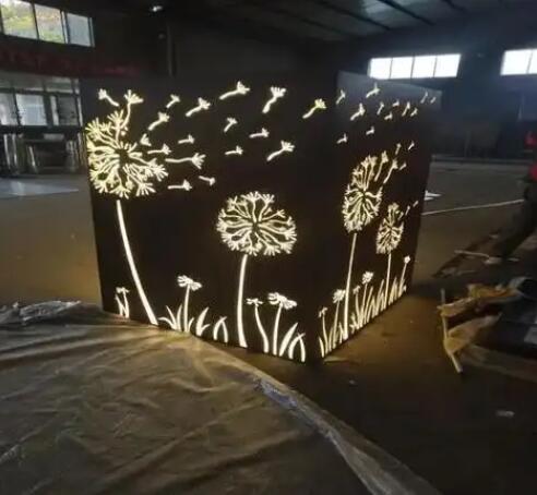 灵台耐候钢灯箱